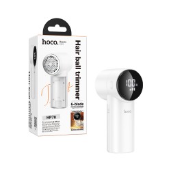 Aparador de Bolas de Cabelo Hoco HP70 para Roupa com Visor Branco